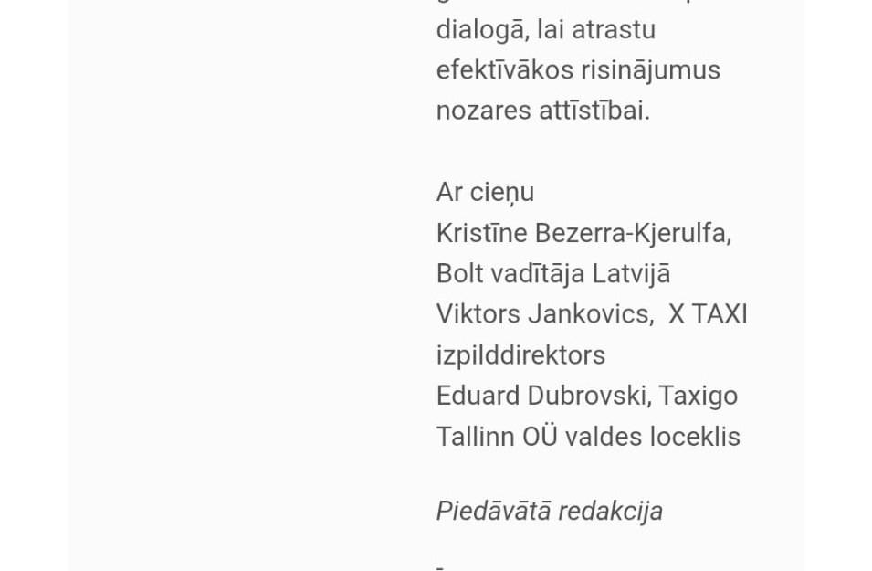 Ekrānuzņēmums no sociālajiem tīkliem