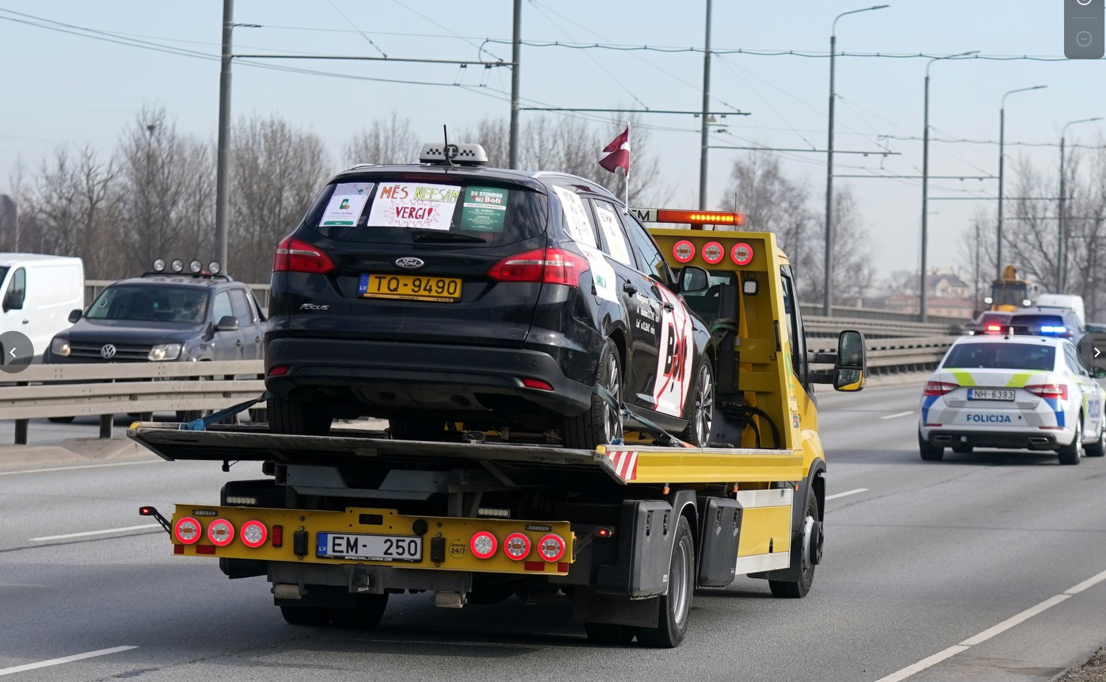 Taksometru vadītāju protests pret Bolt, Rīga, aprīlis 2026 — 20