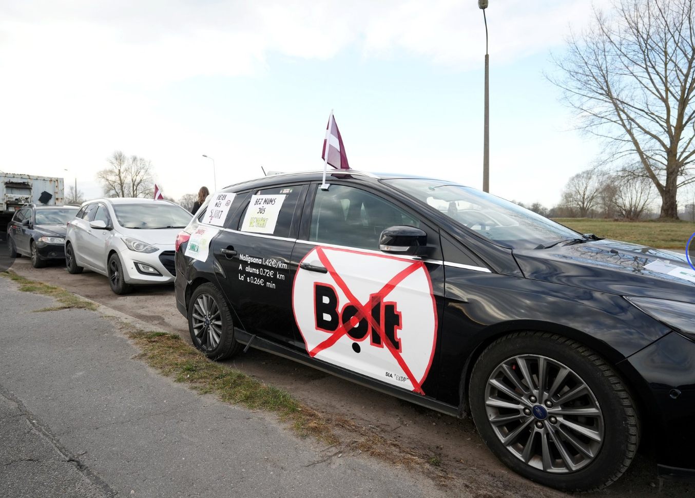 Taksometru vadītāju protests pret Bolt, Rīga, aprīlis 2026 — 27